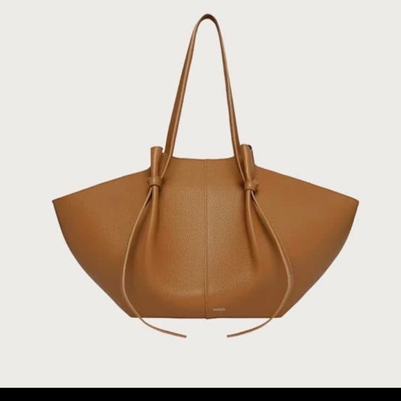 Yuzefi Handbags - Yuzefi Brown Leather Tote Bag Mochi